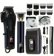 Hair Clippers Trimmer Mens Cordless Shaver Cutting Machine Beard Barber Gift Set