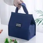 Lunch Bag with Handle Retain Freshness Stable Bottom Bento Bag Moisture-proof