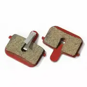 TDR 1 Pair Red Organic MTB Mountain Bike Disc Brake Pads Resin Semi-Metallic Cycling Brake Pad Parts Quiet Low Noise Durable Front Rear Brake Pads for Mountain Bikes