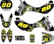 Suzuki JR 80 Full custom graphics kit Graffiti Style sticker kit decals graphics