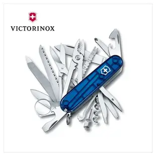 【VICTORINOX 瑞士維氏】Swiss Champ 33用冠軍瑞士刀 紅/黑/透藍(1.6795/1.6795.3/1.6795.T2)