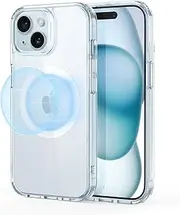 ESR for iPhone 15 Case, Compatible with MagSafe, Military-Grade Protection, Yellowing Resistant, Scratch-Resistant Back, Magnetic Phone Case for iPhone 15, Classic Series, Clear Blue