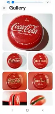 Coca-Cola vintage tin yoyo rare