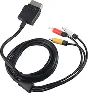 Audio Video Cord, 1.8M Audio Video AV Video Composite Cable Cord AV Cable Console Accessory Console Spare Part for 360 Slim