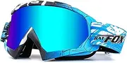JSHshield Ski Goggles,UV Protection Anti-Fog Snow Goggles,Motocross & Mountain Bike Goggles,Motorcycle Goggles for Men Women Adult Youth,MX and ATV Racing Protective Eyewear