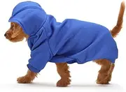 Cechoayuu Dog Clothes, Pet Hoodie, Cold Protection, 3 Colors to Choose from, Long Lasting, Sweatshirt, For Walks, Outings, Autumn/Winter, Spring (#07)