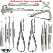 Ortho Bracket Positioning Bonding Forceps Measure Gauge Matheiu Ligature Scalers