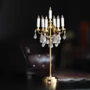 1:12 Scale Dollhouse Miniatures Accessorie luxury Palace floor Lamp Lights Villa