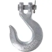 1/4 In. Zinc-Plated Forged Steel Chain Hook with Grade 43 in Clevis Type Slip Ho