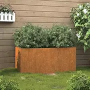 Raised Garden Bed, Elevated Planter Box Plant Container 62x40x39 cm Corten Steel