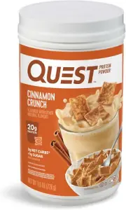 Quest Nutrition Cinnamon Crunch Protein Powder, 20G Protein, 2G Net Carb, 1G Sug