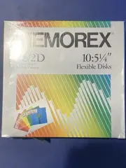 MEMOREX Color Edition 2S/2D Flexible Floppy Disks 5-1/4", 10 Pack New Sealed NOS
