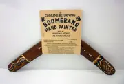 Genuine Returning Hand Painted Boomerang 14”