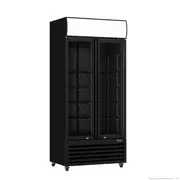 Thermaster Double Glass Door Colourbond Upright Drink Fridge LG-580BP