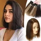 CLEARANCE 100% Human Hair One Piece Clip in Remy Hair Pad Extensions Weft Topper