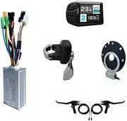 17A 3-Mode Controller Set 36V 48V 350W for Electric Bicycle Motor Conversion Kit Set with UKC3 Display Gauge Dial Grip