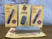 LOT Vintage New EZE-LAP USA Diamond Knife Tool Sharpening Stone 26M 63M U1