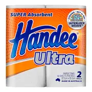 Handee Ultra Kitchen Towel 2 Ply Highly Absorbent x 12 rolls