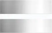 SMZhomeone 2 Pcs Door Plate, Metal Door Plate For Exterior Doors, Door Kick Plates, Prevent Pets From Scratching, Easy Installation, Suitable For Indoor And Outdoor Use