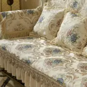 European High Density Jacquard Lace Sofa Cover for 1/2/3 Seater Slipcover Couch