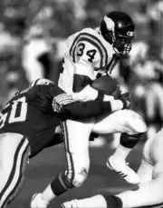 Herschel Walker Minnesota Vikings runs with the ball 1990s Old Photo 1