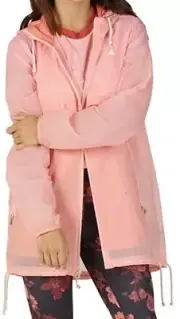 Burton Women's Hazlett Windbreaker Jacket Rose Quartz Technicolor Size LG