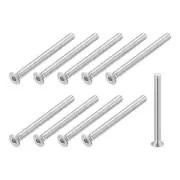 30Pcs M3x35mm Flat Socket Head Countersunk Machine Screws 304 Stainless Steel