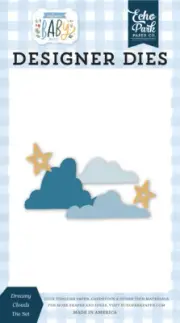 Echo Park Paper WELCOME BABY BOY Dreamy Clouds Die Set (WBB234040)