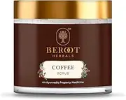 BEROOT HERBALS Coffee Scrub For Women & Men - Coffee Exfoliate Scrub for Face And Body Coffee Scrub For Removal Of Blackheads Dirt Makes Soft & Smooth Skin Suitable on All Skin Types - 100g