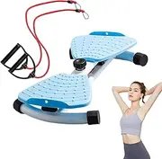 Exercise Twist Board, Abdominal Training Equipment, Multifunctional Quiet Exercise Twist Board with Resistance Bands for Apartment Fitness Fat-Burning Body Shaping