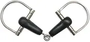 Showman Pony Stainless Steel 4.5" Rubber Mouth D-Ring Snaffle Bit! New Horse TACK!