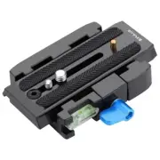 Quick Release Clamp Clip Plate Seat Holder Bracket PTZ For DSLR Camera Tripod