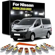 9Pcs LED Interior Map Dome Light Kit, For NV200 2010 2011 2012-2016 2017 2018 2019 2020 2021 2022 Car Lamp