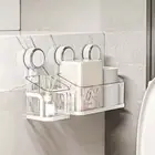Removable Spice Rack Wall Mounted Shower Shelf Restroom
