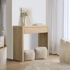 Console Table with Storage Drawer Hallway Table- Wood