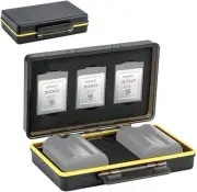 Card Holder & Camera Battery Case for 3 Cards + 2 Camera Batteries 59x39x20mm
