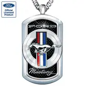 Ford Mustang Stainless-Steel Men's Dog Tag
