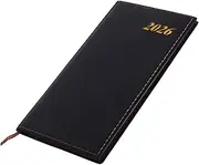 HOUDERCO Daily Planner Notebook 2026: 2026 Weekly Monthly Planner Stylish Hardcover Pocket Sized A6 Notebook For Office Travel And Personal Organization