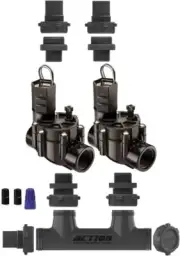 Rain Bird Action Machining 2 Zone Manifold Valve Kit - 100DV No Flow Control