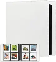 192 Pockets Photo Album for Fujifilm Instax Wide,Polaroid Now I-Type/OneStep/POP 2.0/SX70 /Lab Instant Camera, 3.5x4.25 inch Polaroid Original i-Type Film Album Book (White)