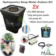 2 Sets 27L DWC GROW SYSTEM HYDROPONICS Deep Water Culture LARGE PLANT FAST GROW