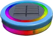 Solar Powered Pool Lights | IP 68 Waterproof Color Changing Solar Pool Light RGB Dynamic Light Show - Auto/Off Swimming Pool Solar Lights, UV-Resistant Floating Pool Lights