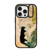 iPhone 16 Pro Impact Ring Stand Case MagSafe Compatible Golden Girl by Frazetta Girls