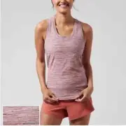 NEW Athleta Momentum Seamless Racerback Tank Top Shirt SpaceDye Pink XL NWT