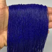 50 strand, 1mm, Tiny Tiny Size Natural Lapis Lazuli Beads Tube @Afghansitan,B131