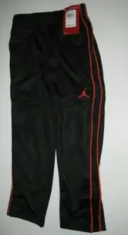 Jordan Jumpman Little Boy's 5 Sweatpants Pants Athletic Black Red Crimson