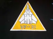 USN US NAVY F-14 TOMCAT LEATHER SQUADRON PATCH