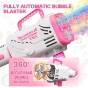 New Fully Automatic Bubble Machine Gun, Bubble Gun Kids Toy, Colorful LED Lights