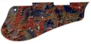 Pickguard Pick Guard 5120 Graphical Graphic Guitar Bubbling Rusty Metal