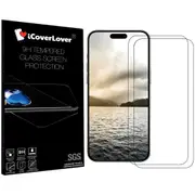 iCoverLover [2-Pack] For iPhone 16 Plus Tempered Glass Screen Protectors